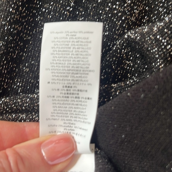 Michael Michael Kors Metallic Sweater Dres with Choker Neck size M - Picture 8 of 12